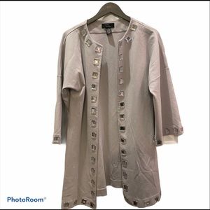 Sandra & Andre Long Jeweled Studded Cardigan- L